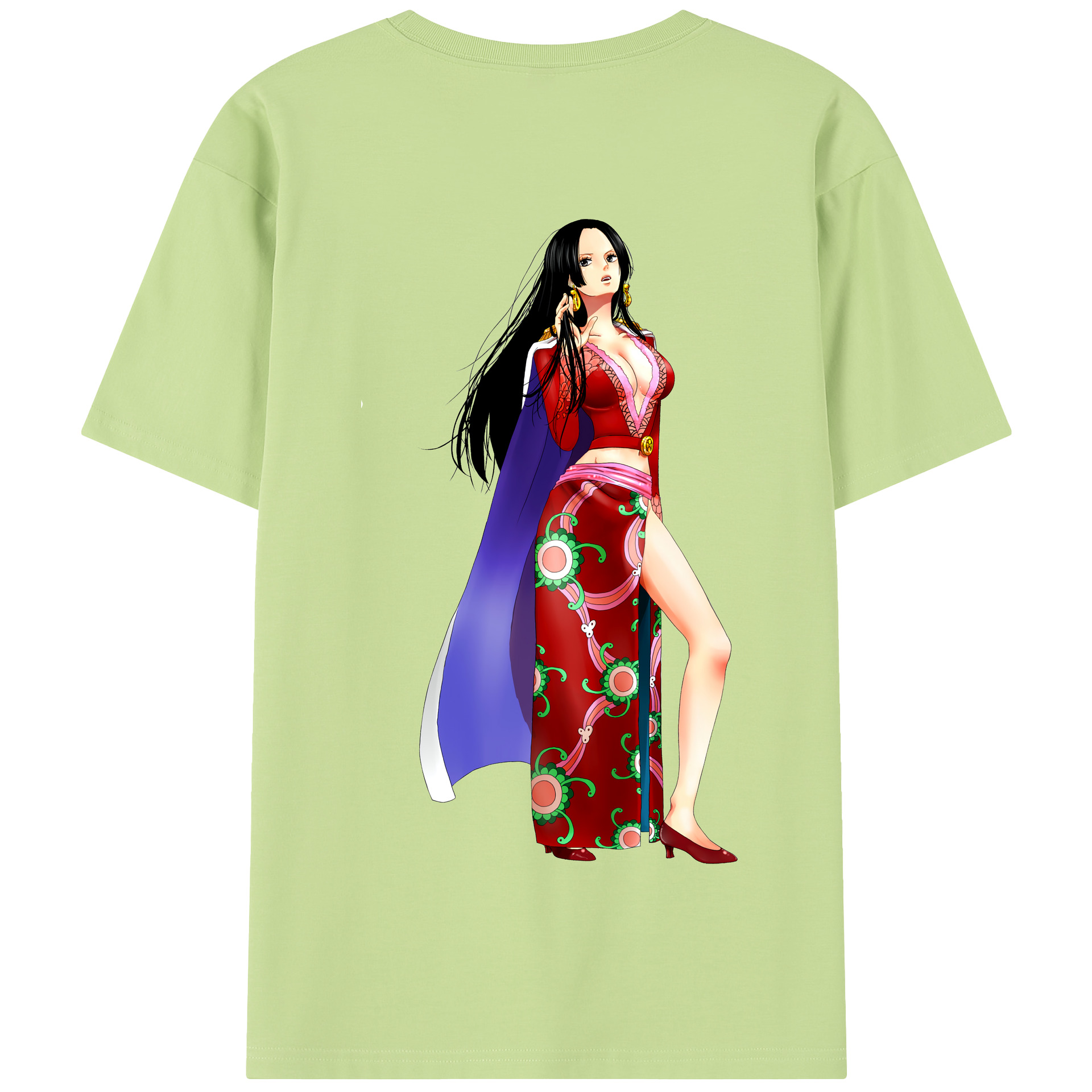 ワンピース ボア・ハンコック ONE PIECE Boa·Hancock 綿100％半袖Tシャツ（背面プリント）